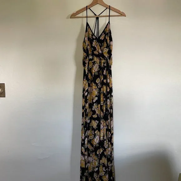turtleneck maxi dress black Black Hartley Knit Maxi Dress